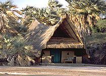Kalacha Camp oasis in the Chalbi Desert - Kenya