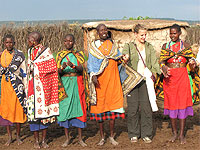 Maasai village in Maasai Mara Game Reserve 