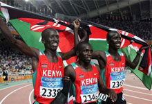 Kenyan Marathon Runners from the Kalenjin Tribe