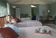 Porini Camp Guest Bedroom in Masai Mara Kenya