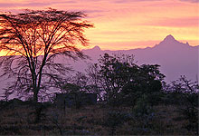 Mt .Kenya view from Sweetwaters Game Reserve