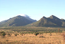Scenery of Tsavo East National Park Kenya
