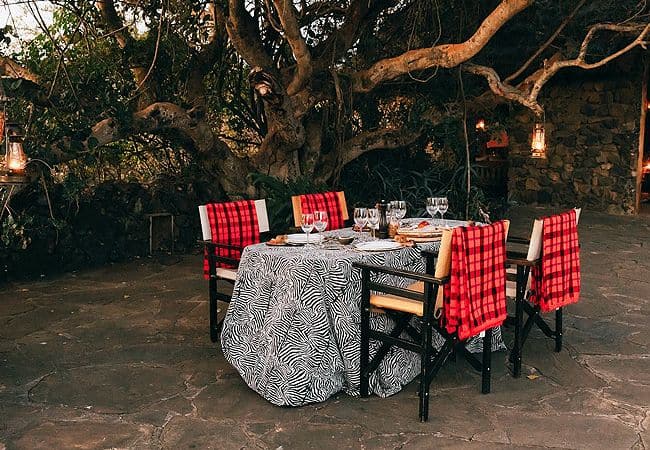 campi-ya-kanzi-camp-luxury-tented-safari-camp-lunch-and-dinners-are-served-by-well-trained-friendly-and-welcoming-staff Campi ya Kanzi Camp Chyulu Hills Tsavo West National Park Kenya