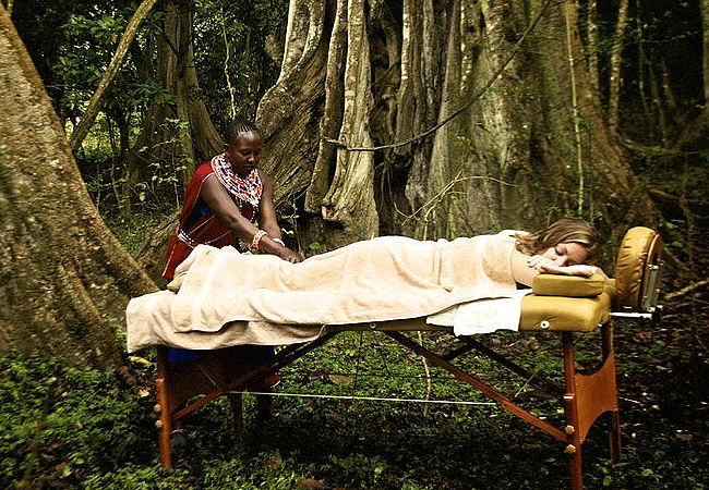 campi-ya-kanzi-camp-luxury-tented-safari-camp-offers-traditional-maasai-massage-in-the-cloud-forest Campi ya Kanzi Camp Chyulu Hills Tsavo West National Park Kenya