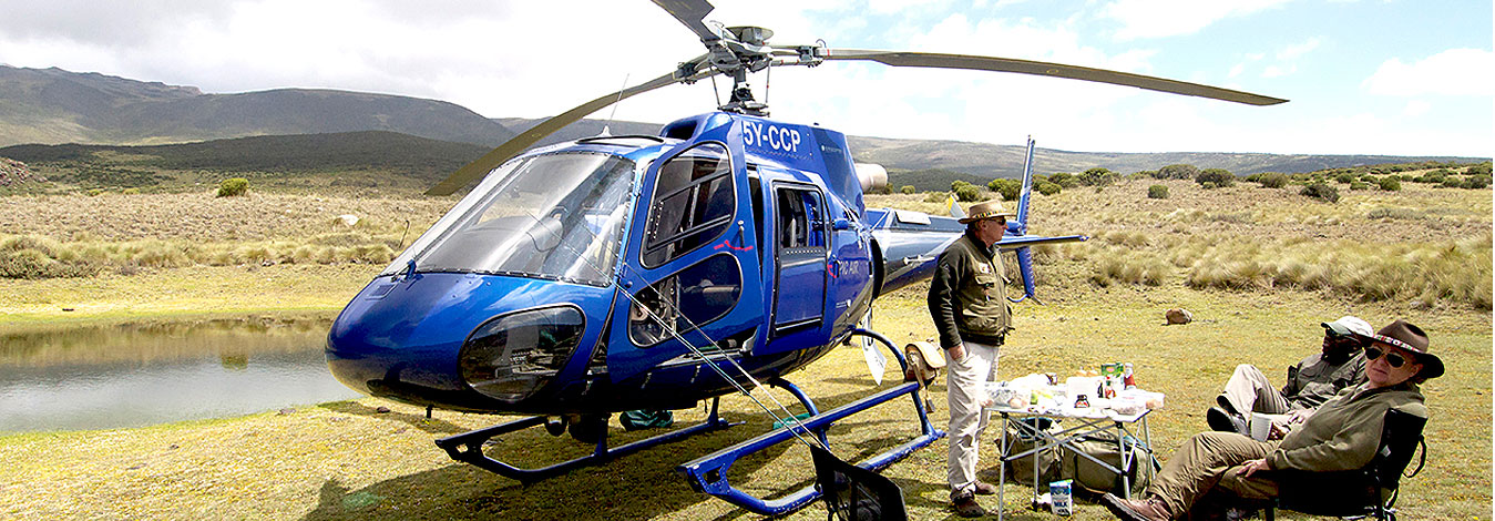 Kenya Scenic Helicopter Flight 1 Day Safaris