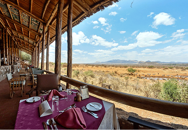 kilaguni-serena-safari-lodge-tsavo-west-national-park-kenya-restaurant-view-of-the-water-hole Kilaguni Serena Safari Lodge