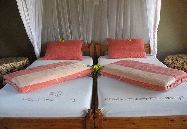 kitani-bandas-tsavo-west-national-park-guest-beds Kitani Bandas Tsavo West National Park