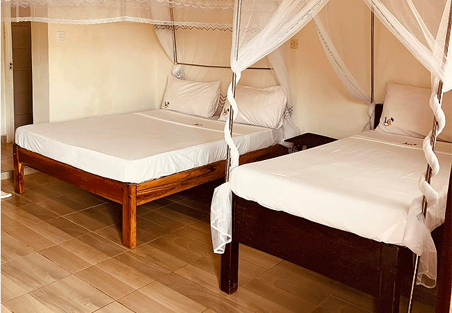 lake-Jipe-eco-lodge-twin-bed Lake Jipe Eco Lodge Tsavo West National Park Kenya