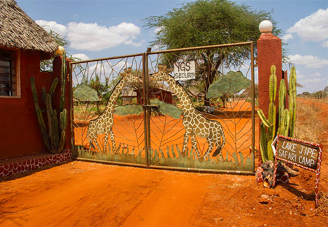 lake-jipe-eco-lodge-entrance-gate Lake Jipe Eco Lodge Tsavo West National Park Kenya