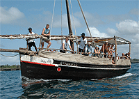 Rent-Hire a Dhow in Diani Beach Mombasa for Private Tours & Trips – Kenya