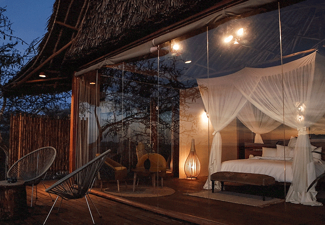 soroi-lions-bluff-lodge-tsavo-west-national-park-guest-room-night-time Soroi Lions Bluff Lodge Tsavo West National Park Kenya Safari