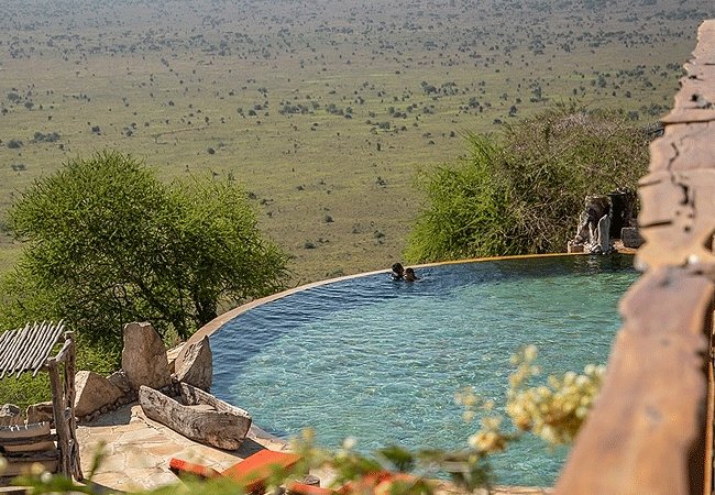 soroi-lions-bluff-lodge-tsavo-west-national-park-large-saltwater-infinity-pool Soroi Lions Bluff Lodge Tsavo West National Park Kenya Safari