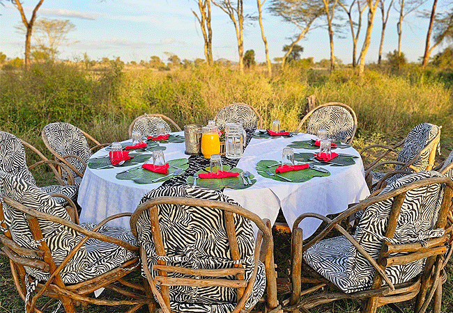 swara-plains-wildlife-conservancy-2-days-1-night-holiday-out-door-meals Swara Plains Wildlife Conservancy 2 Days 1 Night Holiday