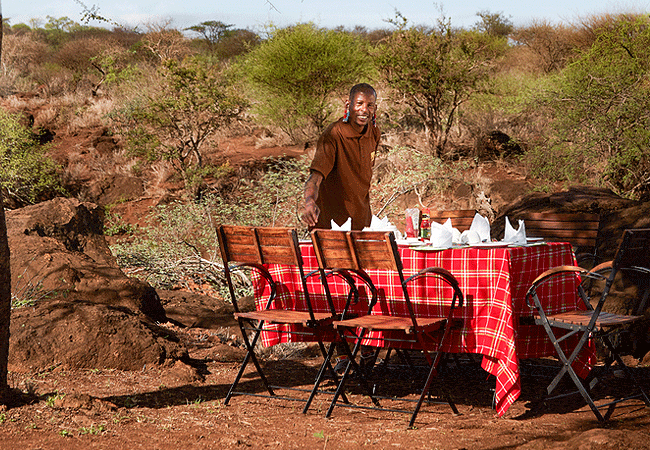 elephant-gorge-camp-amboseli-national-park-bush-breakfast Elephant Gorge Camp Amboseli