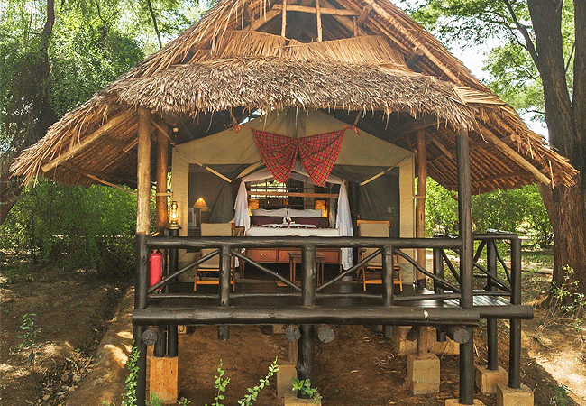samburu-intrepids-tented-camp-tents-are-built-on-raised-wooden-stilts- providing-guests-with-private-magnificent-views-of-the-wildlife-rich-banks-of-the-ewaso-nyiro-river Samburu Intrepids Tented Camp