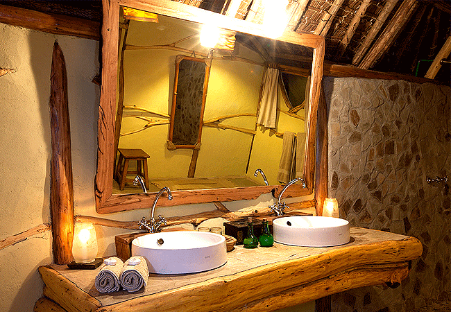 satao-safari-camp -tsavo-east-national-park-features-en-suite-bathrooms-in-each-of-its-luxury-safari-tents Satao Safari Camp Tsavo East National Park