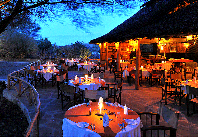 satao-safari-camp -tsavo-east-national-park-meals-often-served-in-a-central-dining-area Satao Safari Camp Tsavo East National Park