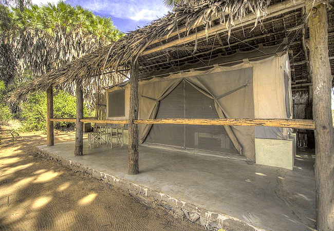 shoroa-river-camp-tsavo-east-national-park-tent-outside Shoroa River Camp Tsavo East National Park Kenya
