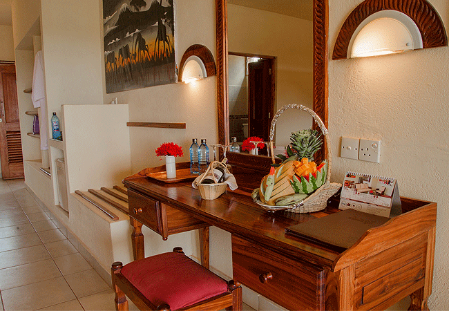 voi-wildlife-lodge -tsavo-east-national-park-dressing-room Voi Wildlife Lodge Tsavo East National Park Kenya