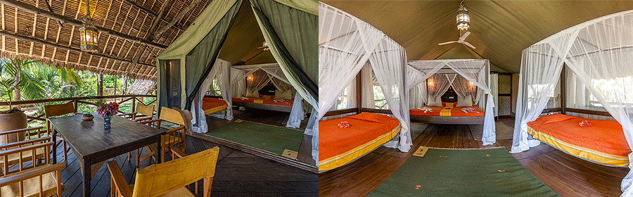 Safari Tent Diani Marine Village Self Catering Accommodation