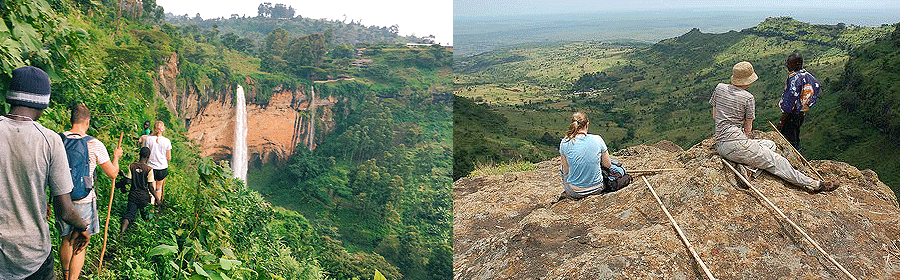 Sipi falls Mount Elgon Uganda Hiking Safaris