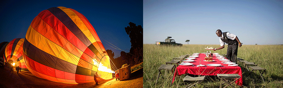 Hot Air Ballooning Governors Camp Masai Mara National Reserve