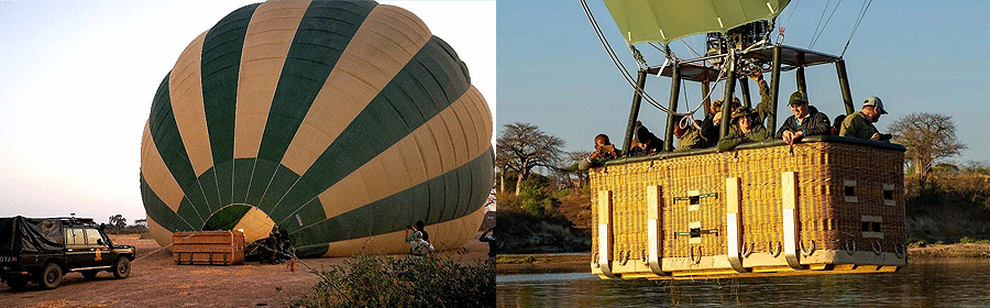 Hot air balloon safari Ruaha