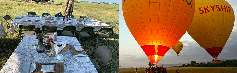 Hot air balloon safaris - Masai Mara