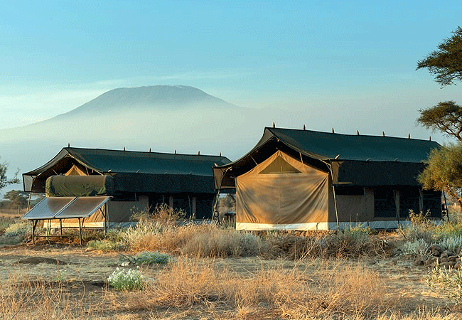 kibo-private-wing-amboseli-tents-with-views-of-mt-kilimanjaro Kibo Safari Camp Private Wing Amboseli