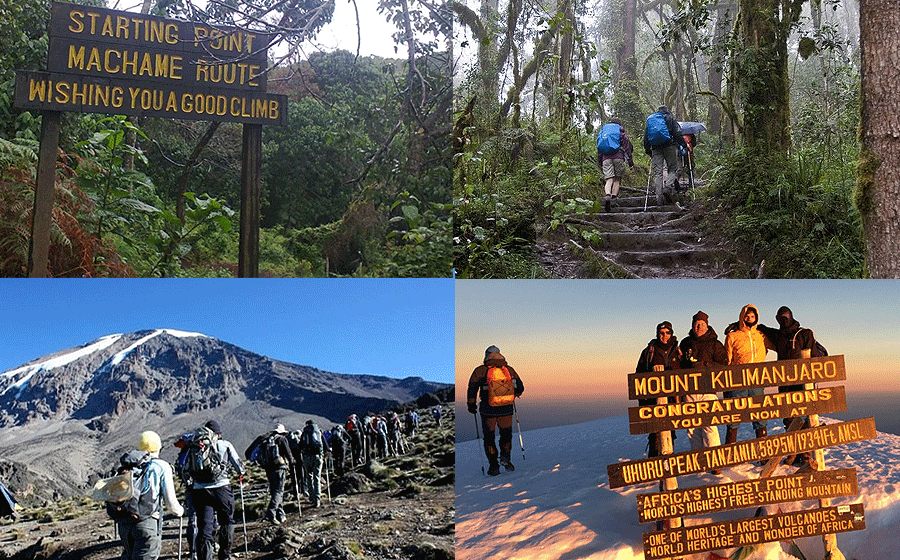 Climb Kilimanjaro via the Machame route
