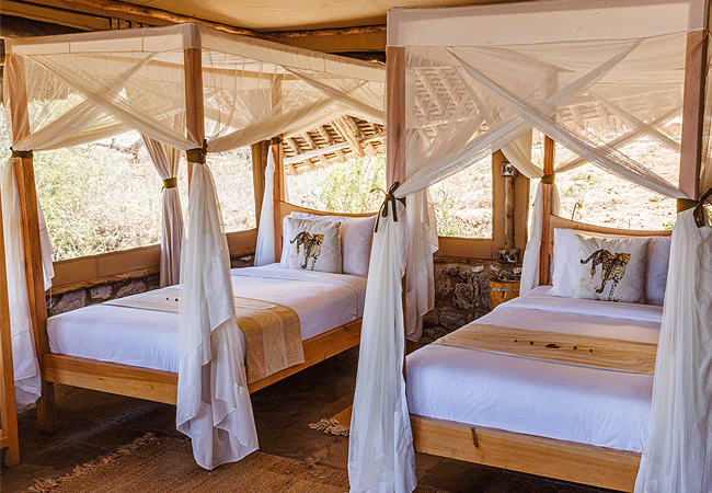 soroi-cheetah-tented-camp-lumo-conservancy Tsavo-tsavo-west-national-park-standard-tent-can-comfortably-accommodate-twin-2-single-bed Soroi Cheetah Tented Camp Tsavo West National Park Kenya