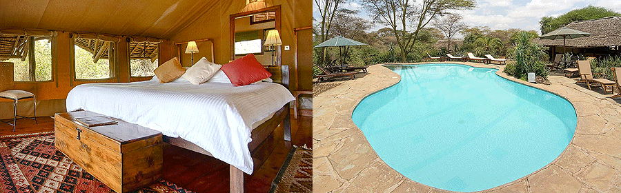 lodges and safari camps in Amboseli and the Chyulu Hills