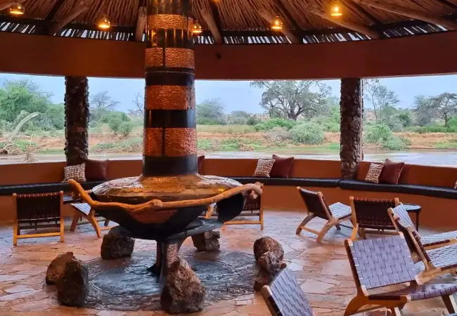 soroi-samburu-lodge-camp-fire-lounge-with-a-view-of-the-ewaso-ngiro-river Soroi Samburu Lodge Samburu National Reserve