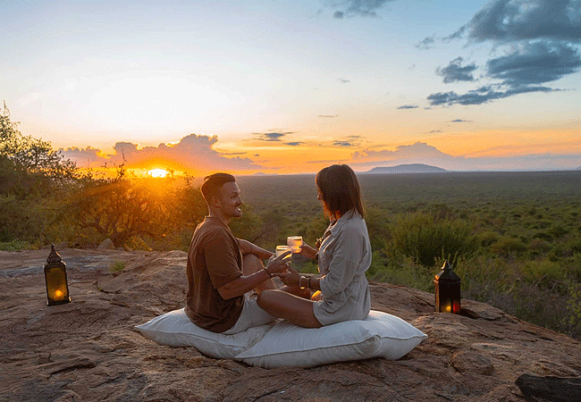 kipalo-hills-lodge-tsavo-west-honeymoon-private-villa-sundowners Kipalo Hills Lodge Tsavo West Honeymoon Private Villa
