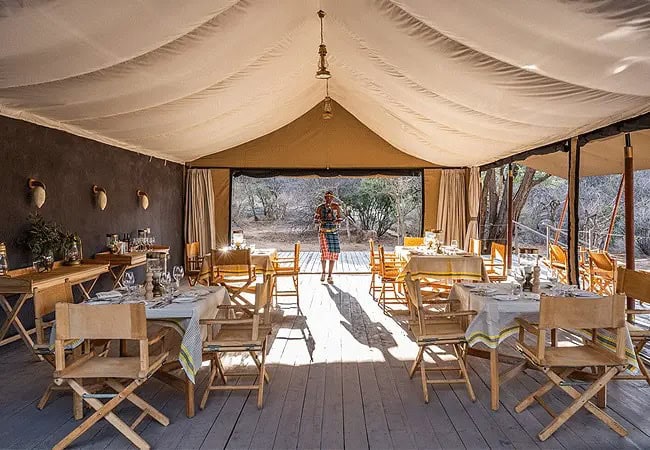 4-day-fly-in-safari-saruni-basecamp-samburu-kalama-conservancy-dining-area 4 Day Fly-in Safari Saruni Basecamp Samburu Kalama Conservancy