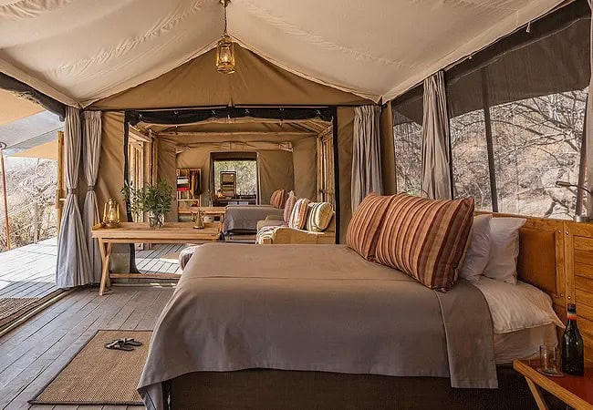 4-day-fly-in-safari-saruni-basecamp-samburu-kalama-conservancy-family-tent-main-guest-bedroom 4 Day Fly-in Safari Saruni Basecamp Samburu Kalama Conservancy