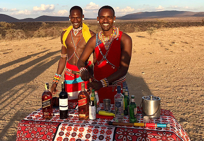 elephant-watch-camp-samburu-gamedrive-sundowners 3 Day Samburu Fly-in Safari Elephant Watch Camp