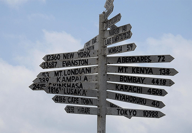 menengai-crater-viewpoint-global-and-local-cities-sign-that-displays-the-names-and-kilometer-distances-of-major-global-and-local-cities Menengai Crater